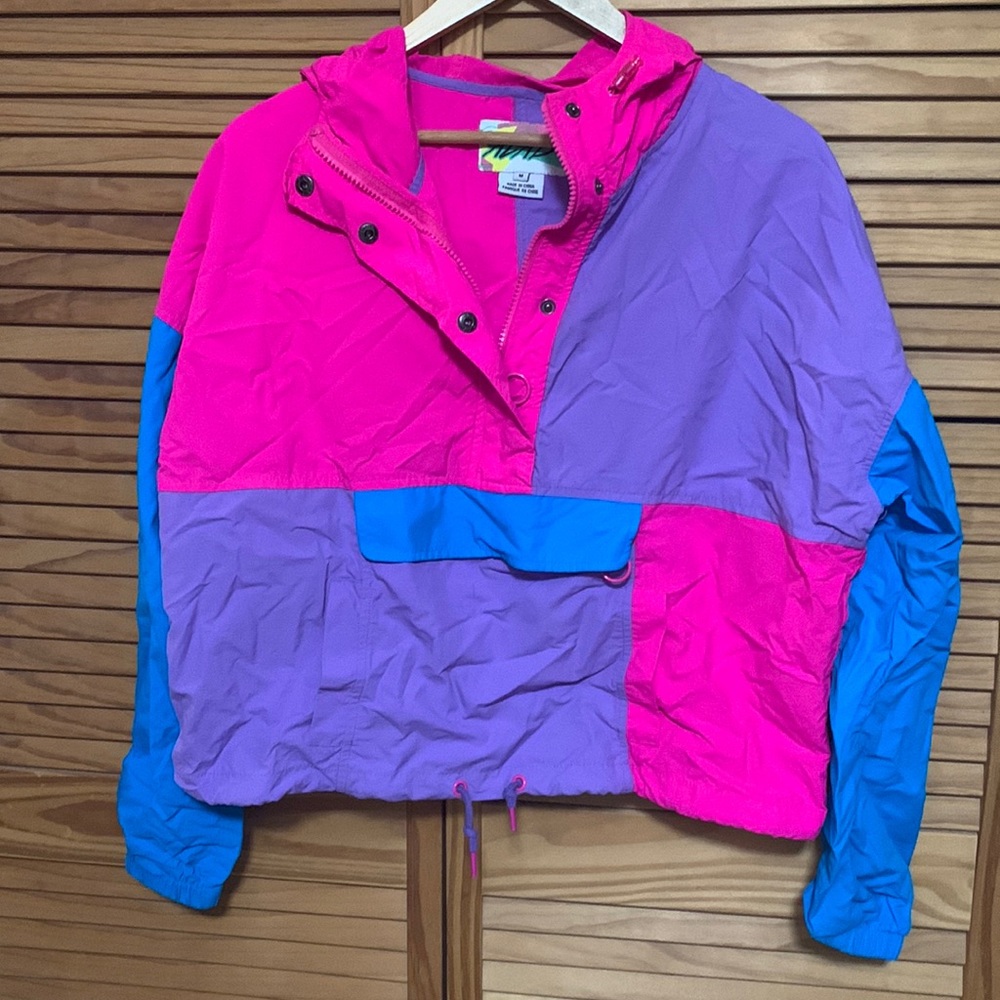 Retro bright windbreaker